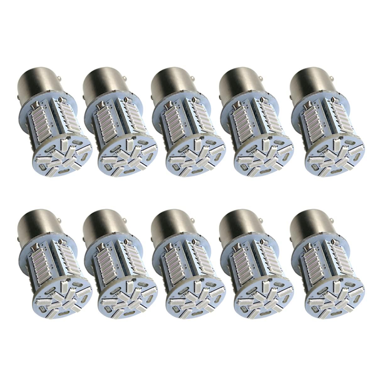 Autart S25 シングル球 24V ブルー ピン角180度 （P21W 1156 G18 BA15S) サイドマーカー ウインカー ポジション LED ライト 39連 LEDバルブ 4014SM